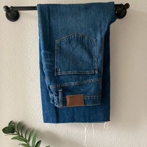 Madewell Wide-Leg Crop Jeans in Frida Wash 32